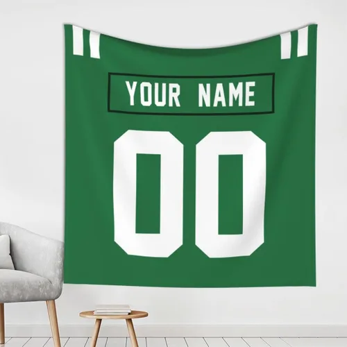 Vista 18 de Tapiz personalizado de fútbol americano personalizado con cualquier nombre, tapiz de 59 x 59 pulgadas, para colgar en la pared, gimnasio, deportes