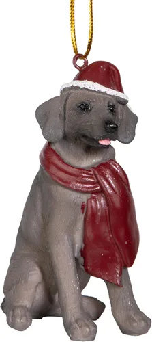 Vista 17 de Design Toscano - Figura de perro para decoración navideña.