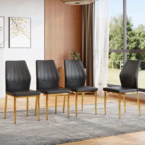 Vista 12 de Sillas De Comedor Juego de 4 Sillas De Comedor Juego de 4 Sillas De Comedor para Comedor, Juego de 4 Sillas De Comedor para Comedor, Cocina, Sala