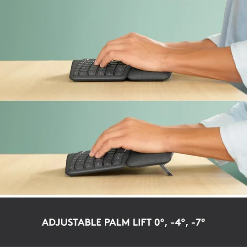 Vista 14 de Logitech Ergo K860 - Teclado inalámbrico ergonómico dividido