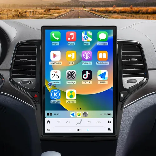Vista 8 de Radio estéreo de coche para Jeep Grand Cherokee 2014-2020 Actualización