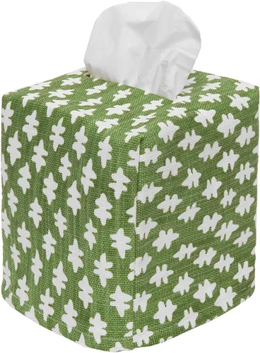 Vista 16 de Funda para caja de pañuelos de tela, funda para pañuelos de papel, se desliza sobre cajas de pañuelos faciales de cartón cuadrado - Tela decorativa