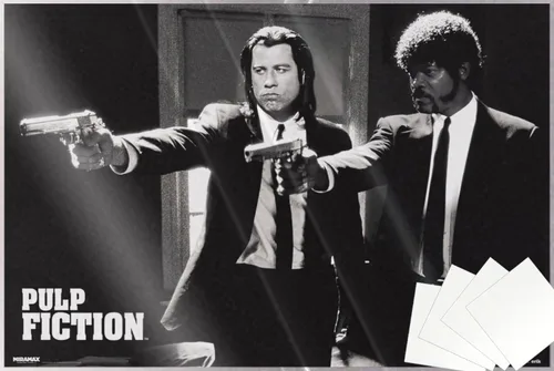 Vista 7 de POSTER STOP ONLINE Pulp Fiction - Póster de película (Vincent & Jules - Guns) (tamaño: 36" x 24")
