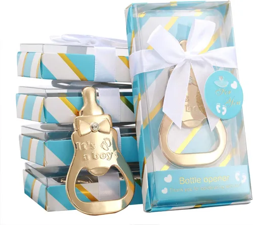 Vista 4 de Paquete de 24 abridores de botellas para fiestas de baby shower, recuerdos de baby shower, recuerdos de baby shower, abrebotellas para cumpleaños