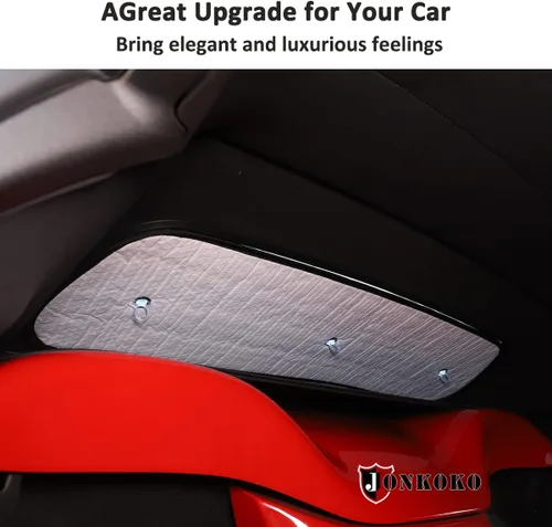 Vista 6 de Parasol para parabrisas de automóvil, parasol completo para Chevrolet Corvette C6 2005-2013, protector de visera contra rayos UV