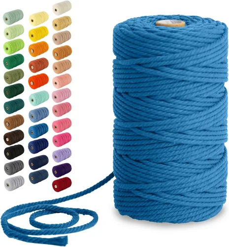 Vista 30 de Nook Theory Hilo de macramé de 3mm 109 yardas - Cuerda de macramé suave de 4mm, 5mm perfecta para nudos - Suministros de macramé para colgadores