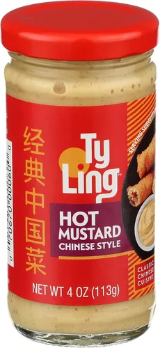 Vista 3 de Ty Ling Mostaza china caliente, tarros de 4 onzas (paquete de 12)