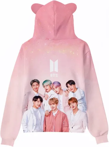 Vista 2 de Rpbznr Sudadera con capucha para mujer unisex para niñas con capucha Hallyu