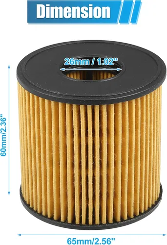 Vista 5 de X AUTOHAUX 4 piezas de repuesto de filtro de aceite de motor 26350-2J000 Filtro de combustible de aceite para Hyundai Elantra Limited SE SEL 2.0L L4