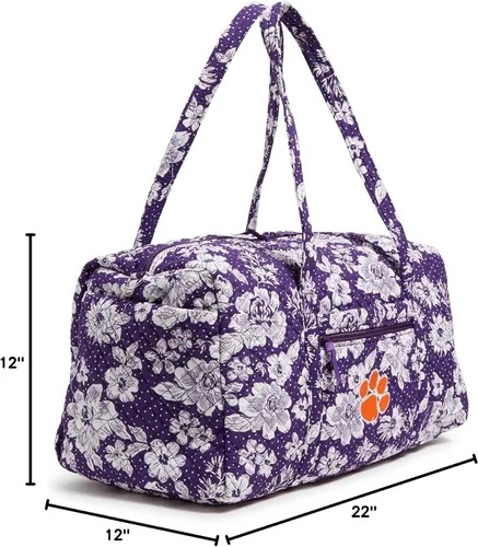 Vista 5 de Vera Bradley Women's Collegiate Large Travel Duffle Bag (Multiple Teams Available), Cotton