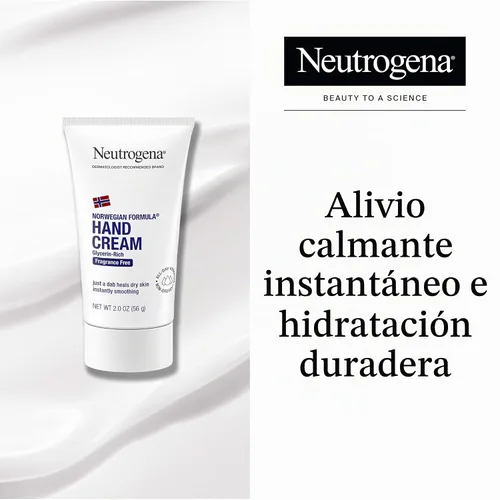Vista 2 de Neutrogena Formula Noruega Crema de manos, sin fragancia, 2 onzas., paquete de de 1 Glicerina, manos ásperas secas, piel más suave, crema