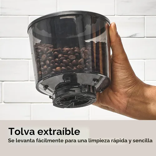 Vista 6 de OXO Brew - Molinillo de muelas cónicas - Negro mate, muelas de acero inoxidable, molienda inteligente automática de un toque