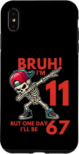 Vista 11 de Bruh I'm 11 But One-Day I'll Be 67 Retro 11th Birthday - Carcasa para iPhone 17