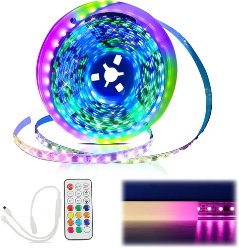 Vista 9 de Muzata 5M/16.4FT 320LED/m Tira de luces LED COB de alta densidad DC24V 3000K Blanco cálido impecable se adapta al canal LED U1SW U108 U103 Tira
