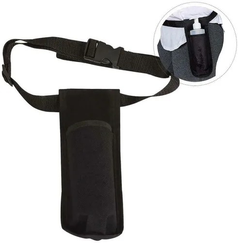 Vista 4 de Funda para botella de masaje, paquete de cintura duradera, kit de funda de botella individual, correa ajustable, dispensador de aceite esencial
