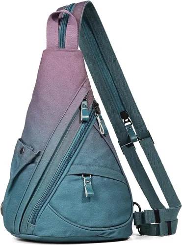 Vista 21 de KL928 Mochila de Lona Tipo Bandolera - Mochila Cruzada Pequeña para Hombro, Mochila Informal Diurna, Mochila para Hombre y Mujer (Versión Grande)