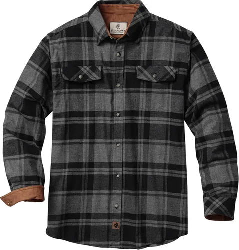 Vista 16 de Legendary Whitetails - Camisa de franela para hombre de manga larga con botones, ajuste relajado