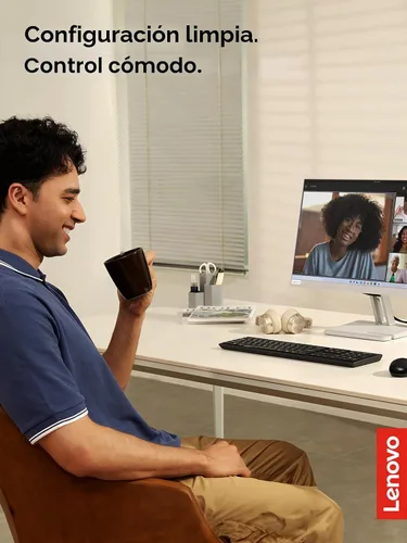 Vista 5 de Lenovo Teclado compacto inalámbrico 100 - Teclado inalámbrico para PC y portátil con Windows - Teclas silenciosas - Diseño de tamaño completo