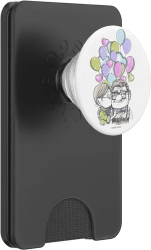 Vista 7 de Disney Pixar Up Carl Ellie Kiss con globos PopSockets adhesivo PopGrip