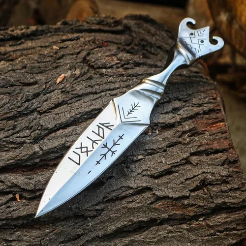 Vista 3 de PAL 2000 KNIVES Hecho a mano D2 Acero 10,4 pulgadas Cuchillo de Daga de Caza 3042