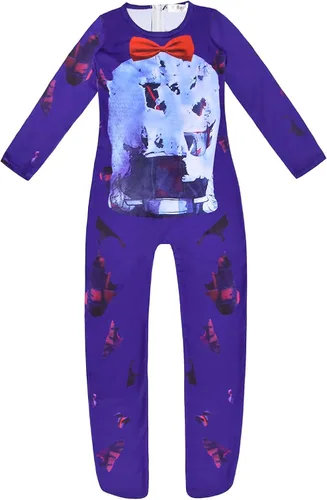 Vista 3 de Disfraz de oso de peluche para niños, disfraz de cosplay con estampado 3D, trajes de Zentai