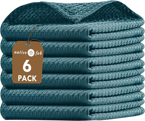 Vista 42 de Native Fab Juego de 8 toallas de cocina y paños de cocina, absorbentes, duraderos, de secado rápido para limpiar, cocinar, hornear, ideal