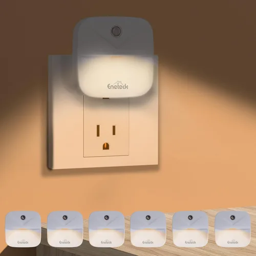 Vista 9 de Luz nocturna, luces LED de noche enchufables a la pared, luces nocturnas con detección de atardecer a amanecer, tamaño compacto sin deslumbramiento