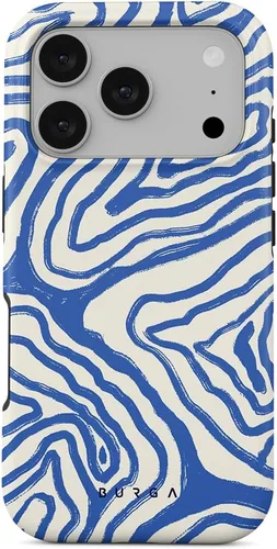 Vista 29 de BURGA - Funda p/teléfono compatible con iPhone 13 Pro, carcasa rígida híbrida de 2 capas + Funda protectora de silicona, almendras latte a lunares