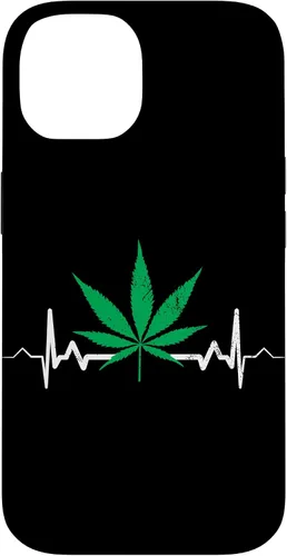 Vista 4 de Weed Heartbeat Pot Cannabis Leaf Marijuana 420 Stoner Gift Case for iPhone 17
