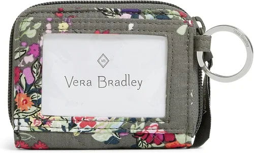 Vista 3 de Vera Bradley Cartera pequeña de algodón con cremallera para mujer con protección RFID