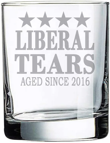Vista 3 de Liberal Tears Republican Idea Copa de vino (vaso de cerveza de 16 onzas)