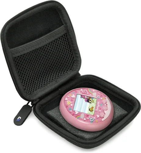 Vista 6 de CASEMATIX Funda de juguete compatible con Tamagotchi On Interactive Virtual Pet Game, incluye solo funda, color blanco