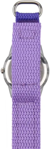 Vista 3 de Disney Princess Kids' Plastic Time Teacher Analog Quartz Nylon Strap Watch