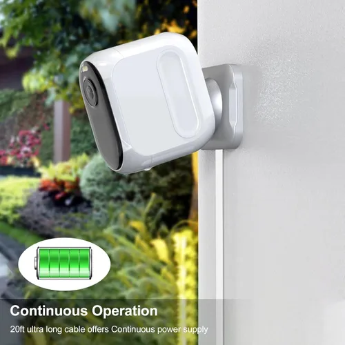Vista 6 de Cable de extensión de alimentación CC de 12 V 3.05 m 2.1 mm×5.5 mm, cable de extensión de alimentación universal de 12 V para cámara de seguridad