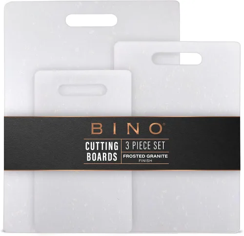 Vista 11 de BINO - Tabla de cortar de 3 piezas Plástico libre de BPA, duradero, multiusos, de doble cara, apto para lavavajillas, fácil de limpiar Granito