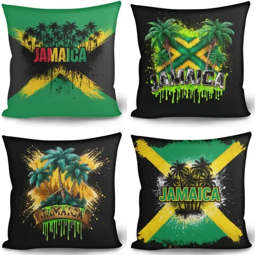 Vista 10 de GLUDEAR Juego de 4 fundas de almohada decorativas de 18 x 18 pulgadas, fundas modernas para dormitorio, sofá, sala de estar, decoración del hogar