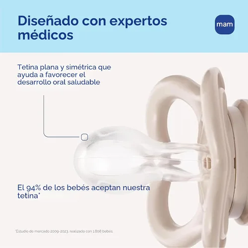 Vista 3 de MAM Paquete variado de chupetes de 16 meses, sin BPA, pezón de silicona