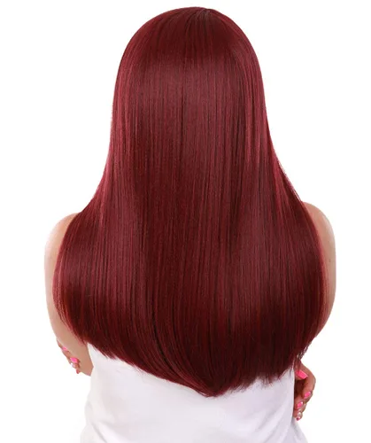 Vista 9 de LUXLUXE Ami - Peluca de encaje frontal de 17 pulgadas de largo para mujer, fibra resistente al calor, más de 20 tonos naturales, teñido por