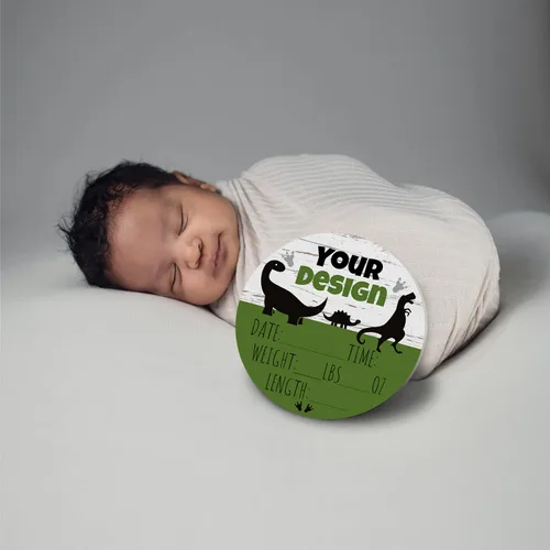 Vista 5 de Letrero de anuncio de bebé recién nacido, regalo personalizado para ducha, estadísticas de nacimiento, accesorios para fotos de hospital, revelación