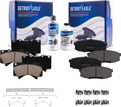Vista 37 de Detroit Axle - Pastillas de Freno Delantero para Nissan Altima Maxima Sentra 350Z Cube Juke Versa INFINITI G35 I30 I35 Suzuki SX4 Crossover