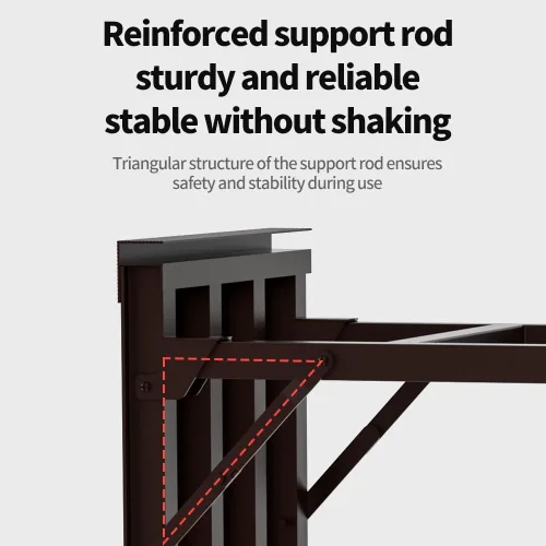 Vista 4 de Soporte de metal para plantas, soporte de aluminio inoxidable para macetas para uso en interiores y exteriores, altura ajustable, espacioso
