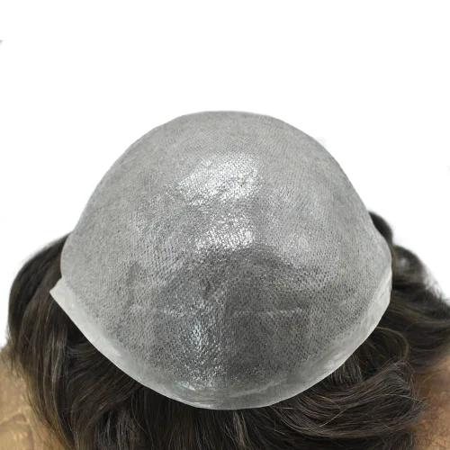 Vista 6 de Hombres Toupee Hair Thin Skin 0.06 Men's Toupee Hair Piece Remy Human Hair System Mens Hairpieces Invisable Hairline Protesis Capilar Para Hombre