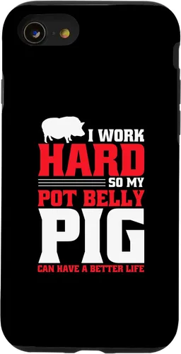 Vista 13 de iPhone 15 Pot Bellied Pig Owner Peluche Animal Toy Pot Belly Pig Lover Case