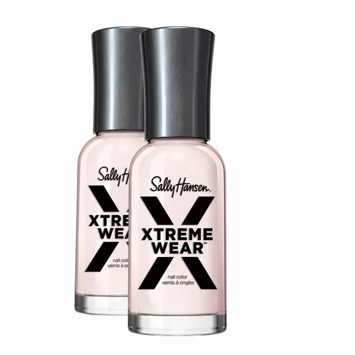 Vista 134 de Sally Hansen Xtreme Wear Esmalte de uñas sin rayas, acabado brillante, duradero, resistente a las astillas, transparente, color de uñas plateado 130