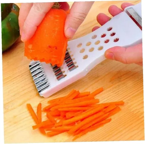 Vista 4 de Cortador de verduras Queso Rallador de patatas Pelador de pepino Pelador de lufa Trituradora multifunción Herramientas de cocina