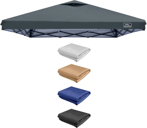 Vista 26 de KAMPKEEPER Cubierta de Repuesto Superior para Carpa Toldo Emergente con Ventilación de Aire y Correa Elástica Ajustable, Poliéster Resistente a Azul