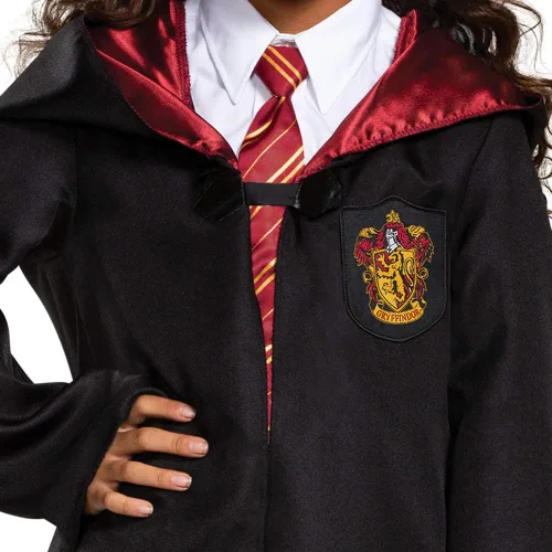 Vista 4 de Capa de Harry Potter, túnica oficial de Hogwarts Wizarding World, accesorio de vestir clásico para niños