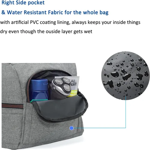 Vista 6 de MarsBro Bolsa de lona resistente al agua con compartimento para zapatos para gimnasio y viajes