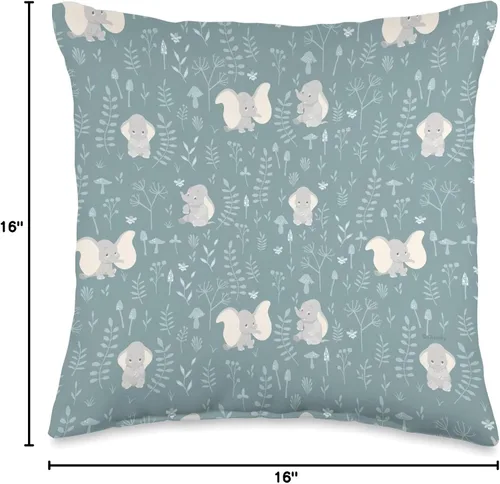 Vista 4 de Disney Baby Dumbo Sweet Elephant - Cojín (16.0 x 16.0 in), multicolor