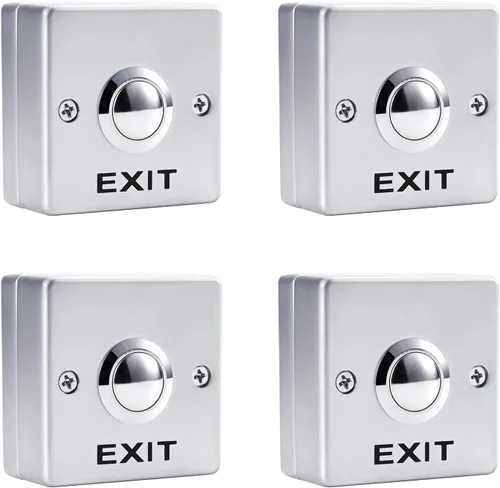 Vista 9 de Presione el botón de salida para el sistema de control de acceso de la puerta Material del ABS NO/COM Salida cuadrada forma clásica 10pcs